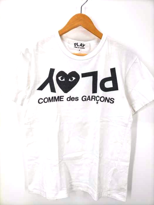PLAY COMME des GARCONS(プレイコムデギャルソン) AD2012 PLAY LOGO T-SHIRT 反転ロゴプリントTシャツ メンズ JPN：M