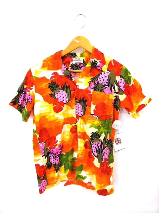 USED古着(ユーズドフルギ) {{HONOLULU FASHION}} 開襟アロハシャツ メンズ 表記無