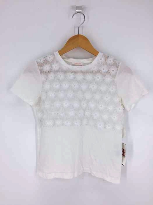 SEE BY CHLOE(シーバイクロエ) フラワー装飾 クルーネックTシャツ レディース JPN:XS