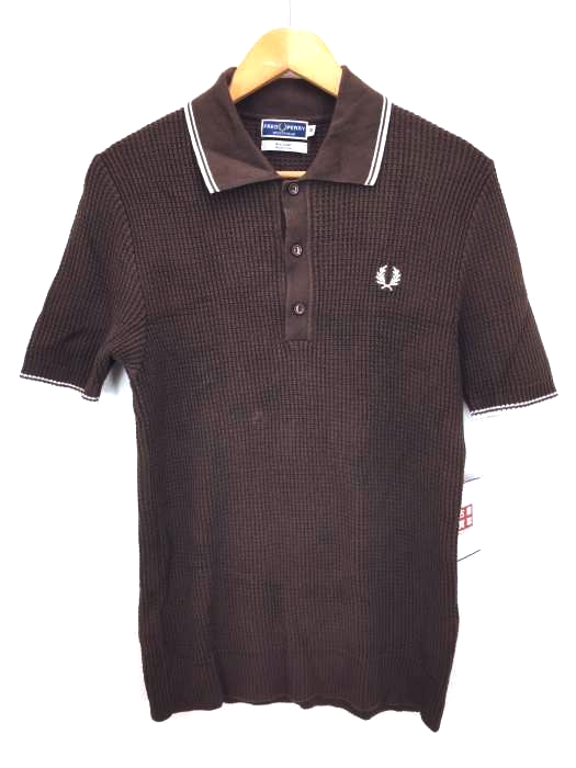FRED PERRY(フレッドペリー) テクスチャードニットポロシャツ メンズ  38