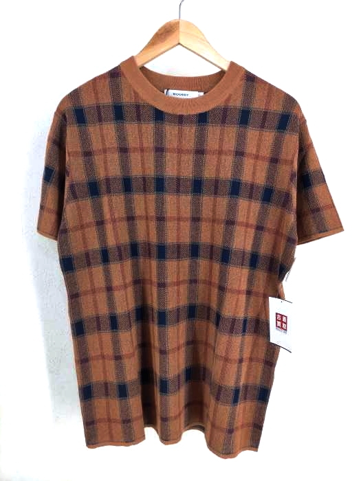 moussy(マウジー) CHECK KNIT TEE レディース FREE