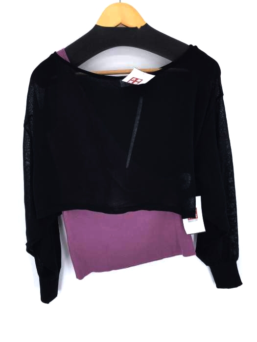 AZUL by moussy(アズールバイマウジー) ONE-SHOULDER KNIT SET TOPS レディース  M