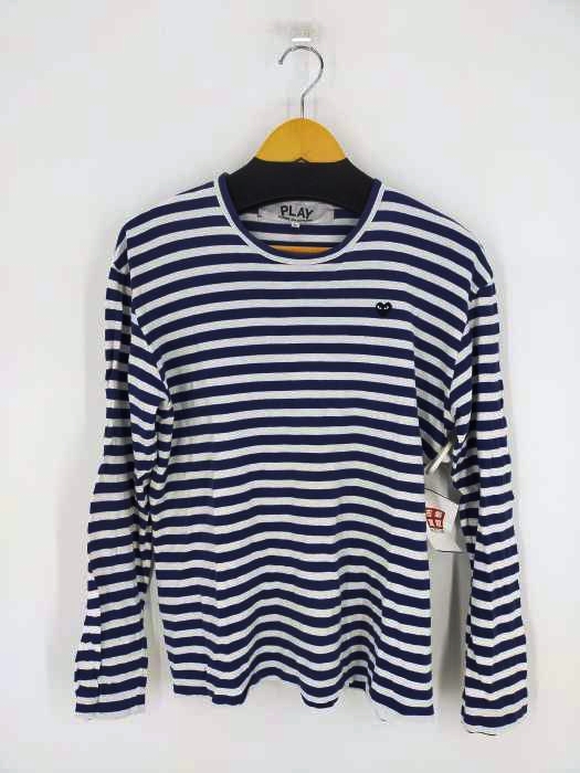 PLAY COMME des GARCONS(プレイコムデギャルソン) AD2020 ボーダー ロングスリーブTシャツ メンズ JPN：L