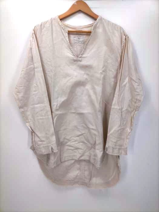 ブフト bukht ダメージ加工 スキッパーシャツ メンズ JPN：0