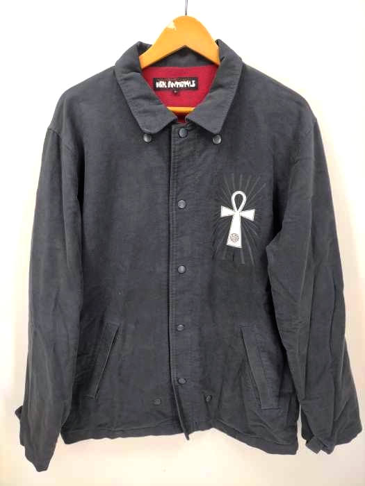 HEX ANTISTYLE(ヘックスアンチスタイル) バックパッチ プリント ネルコーチジャケット メンズ JPN：L