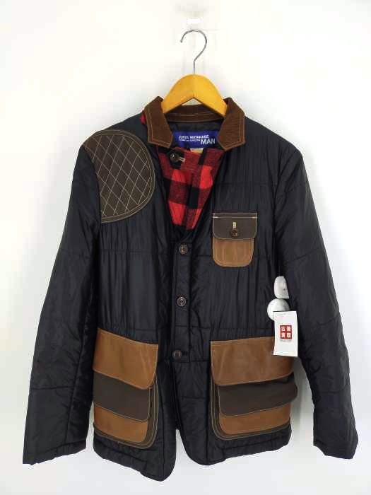 ジュンヤワタナベコムデギャルソンマン JUNYA WATANABE COMME des GARCONS MAN 09AW パッチワーク中綿カバーオール メンズ JPN：S
