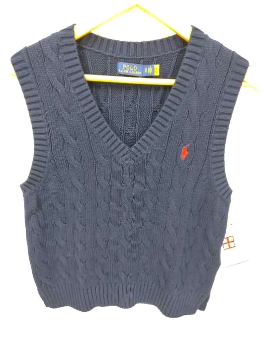 ポロラルフローレン POLO RALPH LAUREN ケーブル編みポニー刺繍ニットベスト レディース JPN：XS
