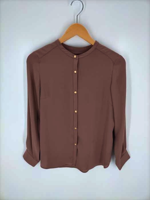 ユナイテッドアローズグリーンレーベルリラクシング UNITED ARROWS green label relaxing D バウンドカラー ムジ & チェーンガラ ブラウス レディース FREE