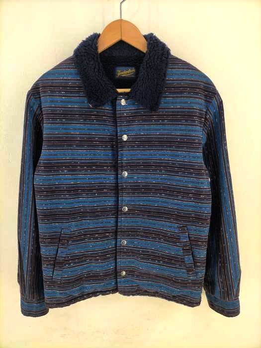 テンダーロイン TENDERLOIN 14AW T-CORDUROY BORDER JKT サドル ボーダー ボアジャケット メンズ JPN：S