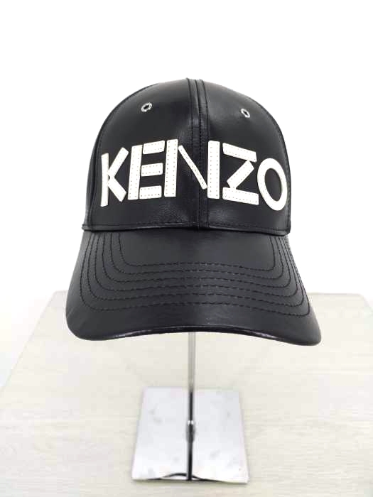 ケンゾー KENZO レザー ベースボールキャップ メンズ  ONE
