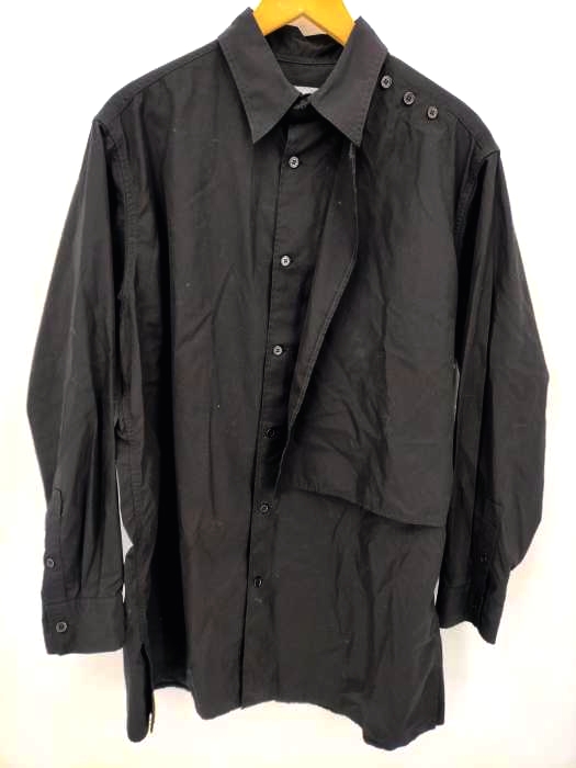 ヨウジヤマモトプールオム Yohji Yamamoto POUR HOMME 22SS CHAIN STITCH BROAD LEFT FRONT DOUBLE BLOUSE メンズ JPN：3