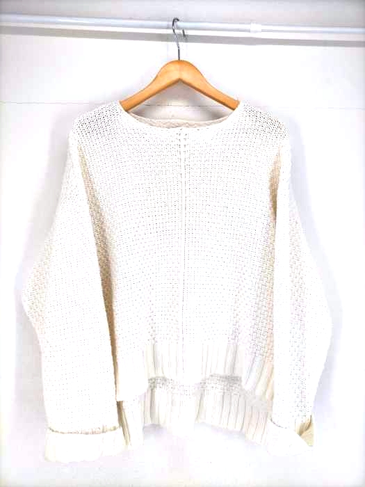エゴイスト EGOIST オーバーサイズ鹿の子ニットTOP レディース FREE
