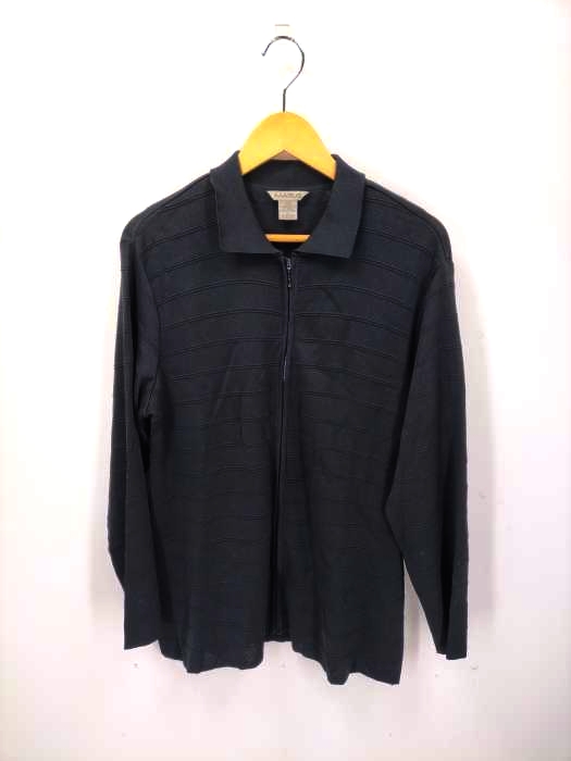 ユーズドフルギ USED古着 {{MARLIS}} ジップアップ ニット シャツ メンズ JPN：L