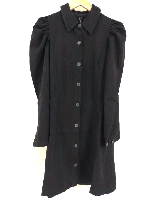 ザラ ZARA パフショルダーシャツワンピース レディース JPN：M