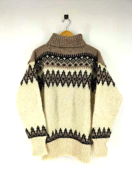 ユーズドフルギ USED古着 ビッグシルエットノルディックハイネックニット レディース  XL