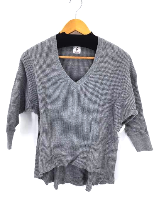 6（ROKU） BEAUTY＆YOUTH UNITED ARROWS(ロクビューティーアンドユースユナイテッドアローズ) THERMAL V NECK 6SLEEVE Vネックサーマルカットソー レディース トップス Tシャツ・カットソー