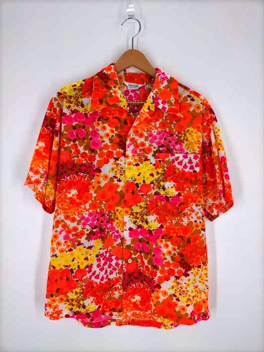 USED古着(ユーズドフルギ) 80S 花柄アロハシャツ メンズ トップス カジュアルシャツ