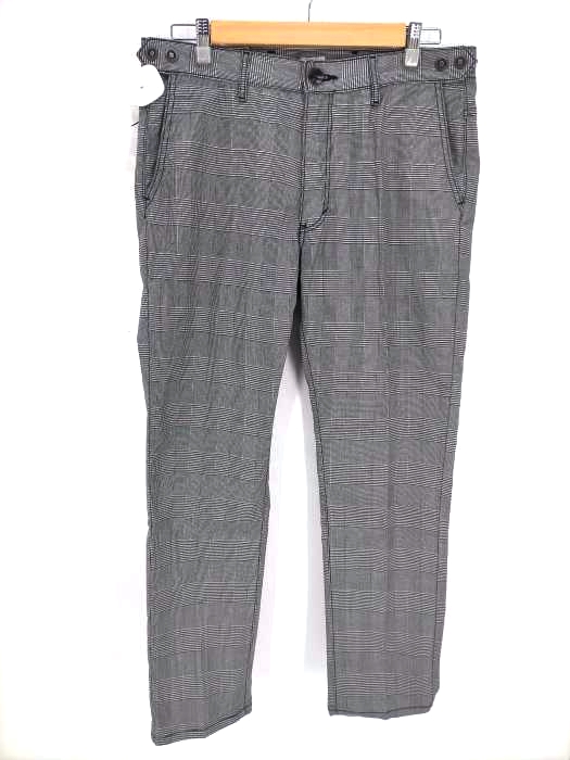 EDWIN(エドウィン) アジャスター付き チェックスリムテーパード チノパンツ ストレッチ メンズ  L