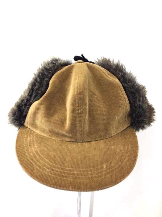 COMESANDGOES(カムズアンドゴーズ) VELVET CORDUROY EARFUR ベルベットコーデュロイイヤーファーキャップ メンズ L