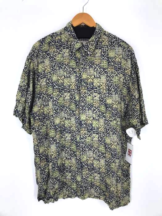 CAMPIA MODA(カンピア モダ) 総柄レーヨンシャツ メンズ import：XL