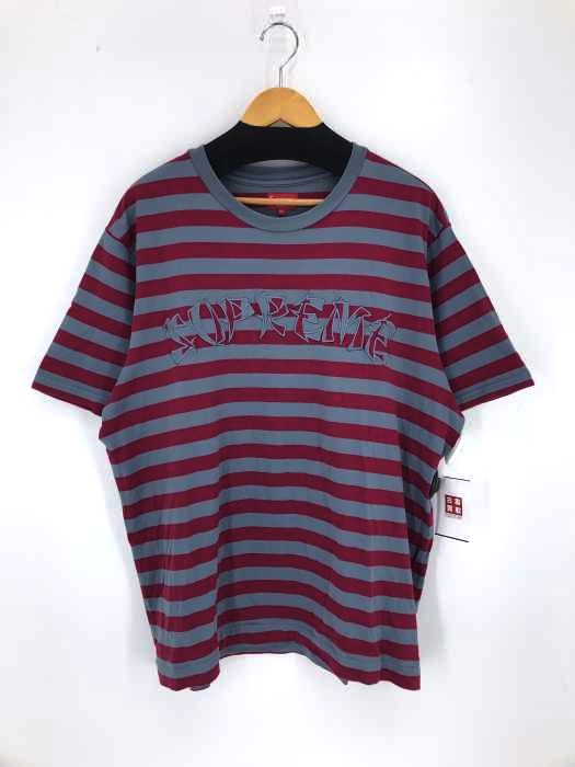 Supreme(シュプリーム) 20AW STRIPE APPLIQUE S/S TOP メンズ JPN:XL