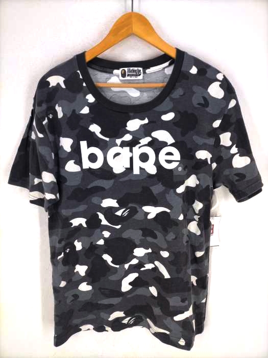 A BATHING APE(アベイシングエイプ) bape カモ柄 クルーネックカットソー メンズ 無