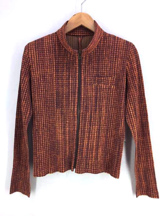 PLEATS PLEASE ISSEY MIYAKE(プリーツプリーズイッセイミヤケ) まだらプリント フロントジップジャケット レディース  4