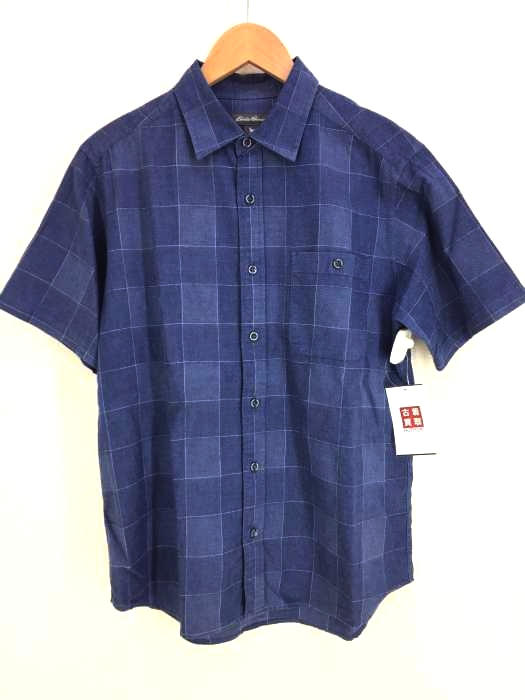 Eddie Bauer(エディーバウアー) リネン混半袖チェックシャツ メンズ  S