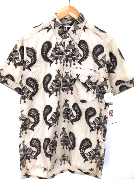Engineered Garments(エンジニアードガーメンツ) USA製 旧タグ 総柄 B.D プルオーバー S/S シャツ メンズ JPN：XS