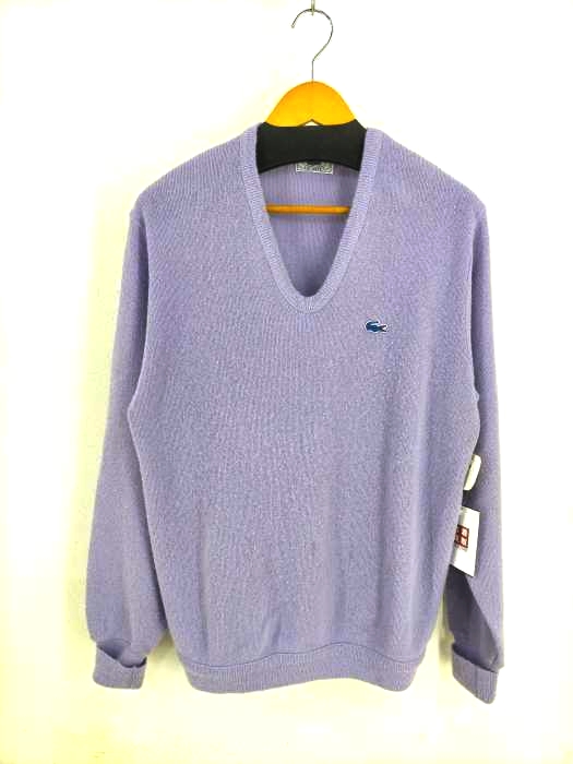 IZOD LACOSTE(アイゾッドラコステ) 70~80s アクリルVネックニット メンズ 表記無