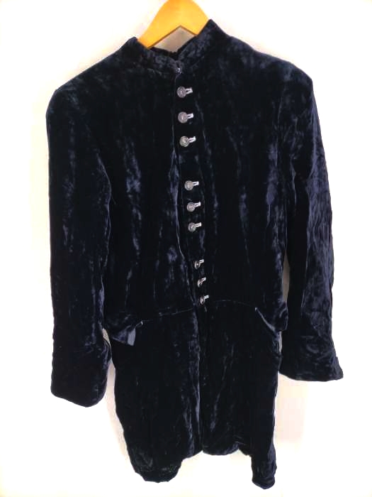 COMME des GARCONS(コムデギャルソン) AD1998 ベロア スタンドカラーロングジャケット レディース 表記無