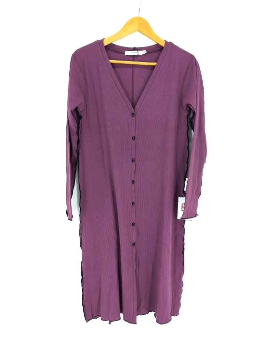 moussy(マウジー) RIB LONG CARDIGAN レディース  FREE