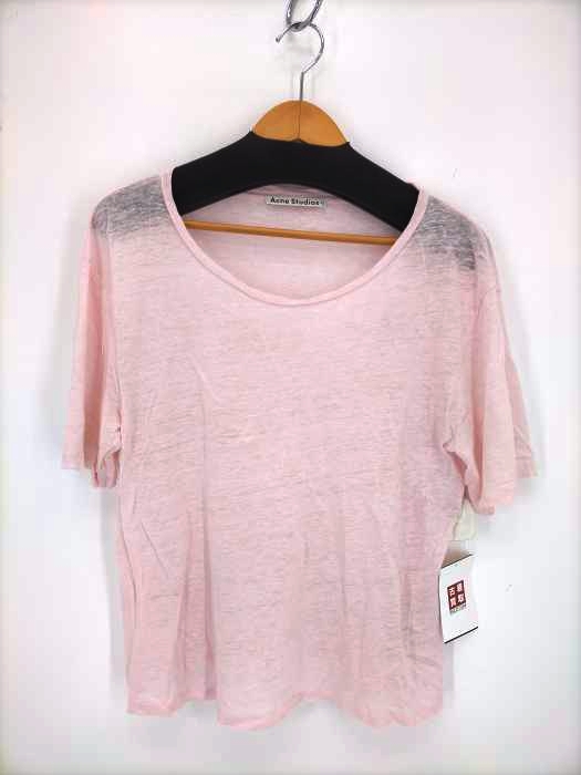 ACNE STUDIOS(アクネストゥディオズ) WODER LINEN ボートネックTシャツ レディース import:S