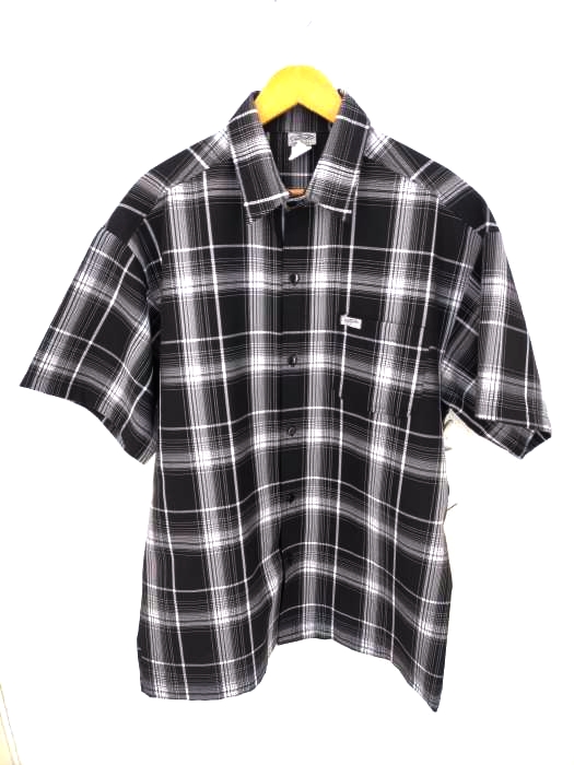 CALTOP(キャルトップ) USA製 片ポケオンブレチェックポリシャツ メンズ M