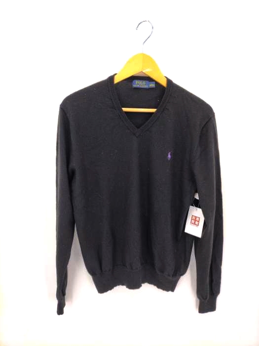 POLO RALPH LAUREN(ポロラルフローレン) ウールVネックスモールポニー刺繍ニット メンズ JPN：L