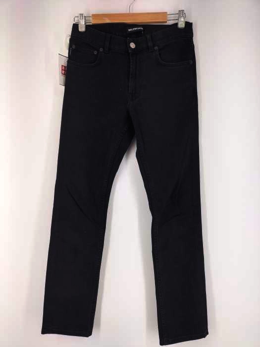 バレンシアガ BALENCIAGA 19SS ストレッチ ブラックデニムパンツ メンズ  28