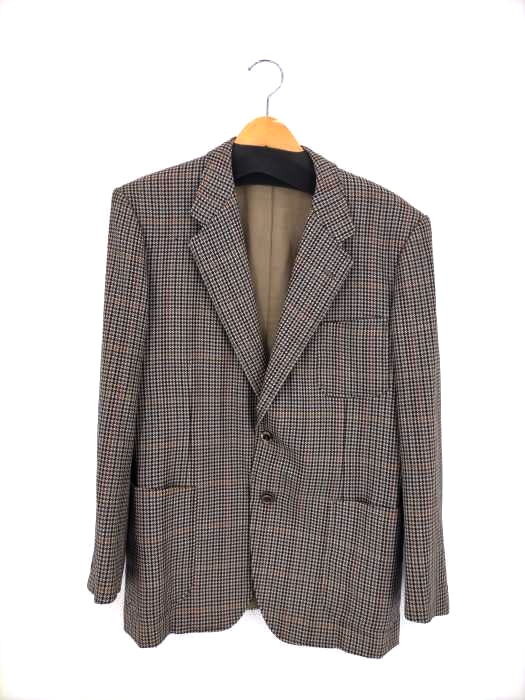 USED古着(ユーズドフルギ) JOHNSTONS OF ELGIN ガンクラブチェック 2Bテーラードジャケット ウール 総裏 メンズ 表記無
