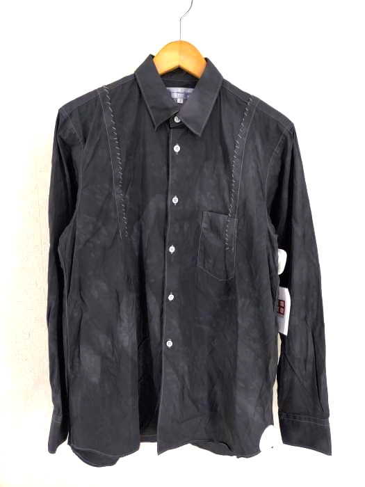 COMME des GARCONS SHIRT(コムデギャルソンシャツ) S15 08SS 後染加工 ステッチデザインコットンシャツ メンズ JPN：S