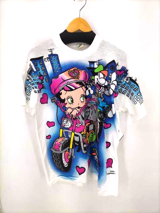 SCREEN STARS(スクリーンスターズ) 90S 96年コピーライト入り BETTY BOOP BIGプリントクルーネックTシャツ メンズ  L