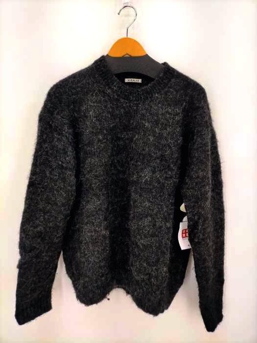 11/3迄オーラリー ALPACA WOOL SUPER LIGHT KNIT ALPACA WOOL SUPER LIGHT KNIT BIG CARDIGAN (A20AC01AW