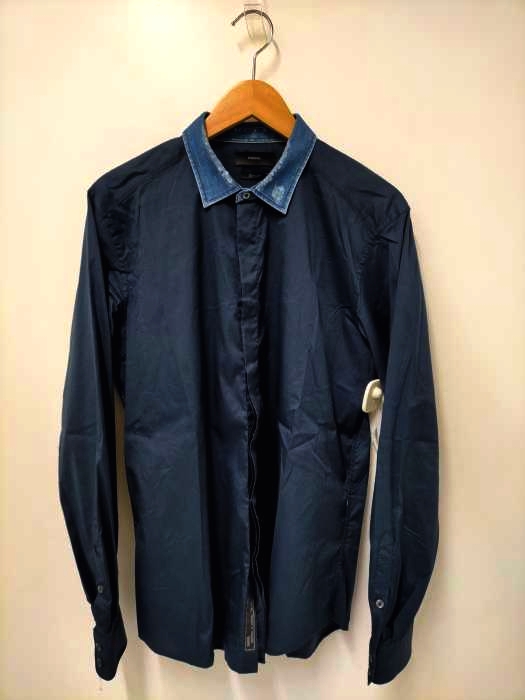 ディーゼル DIESEL SLIMFIT デニム襟切替シャツ メンズ 表記無