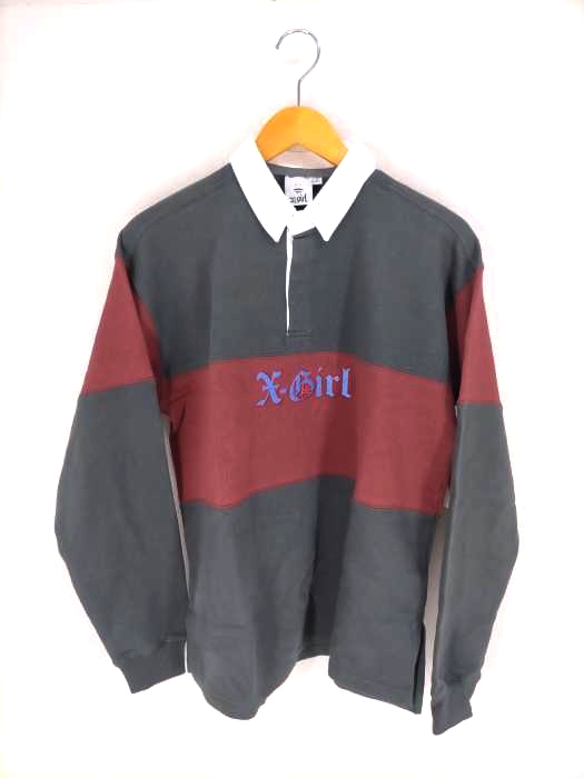 エックスガール X-girl RUGBY SWEATSHIRT レディース JPN：S