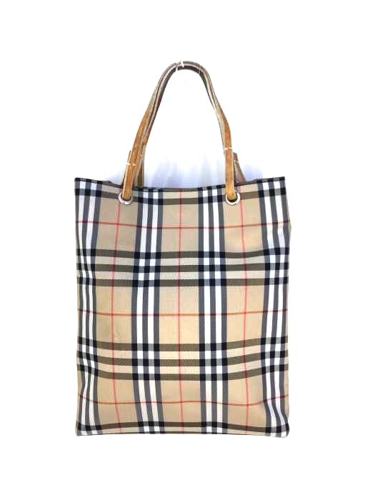 バーバリーロンドン BURBERRY LONDON レザーハンドルノヴァチェックトートバッグ レディース  無