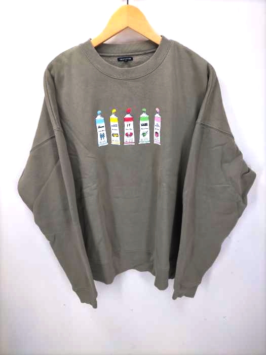 フリークスストア FREAKS STORE 絵の具プリント オーバーサイズスウェット レディース JPN：L