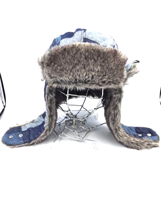 ニューエラ NEW ERA パッチワーク デニム フライトキャップ メンズ  L