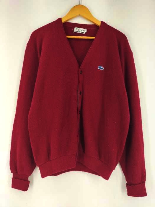 アイゾッドラコステ IZOD LACOSTE 70S 糸巻タグ Vネックカーディガン メンズ JPN：L