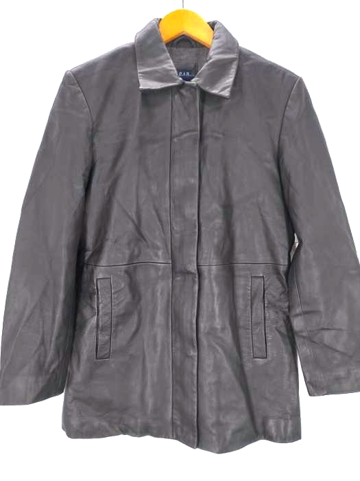 ギャップ Gap 00S OLD 本革 比翼 シングルライダース 00年製 レディース import：S