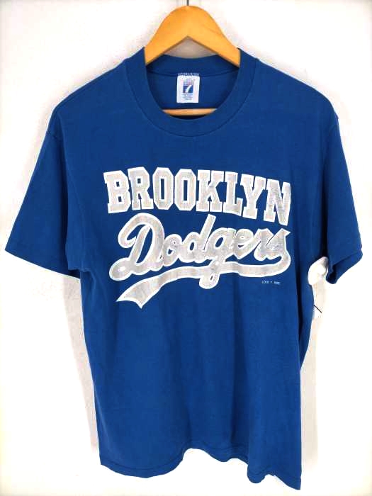USED古着(ユーズドフルギ) 80-90S LOGO 7 BROOKLYN プリントクルーネックカットソー メンズ JPN：L