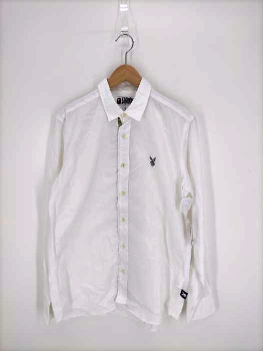 A BATHING APE(アベイシングエイプ) ロゴワッペンシャツ メンズ  L