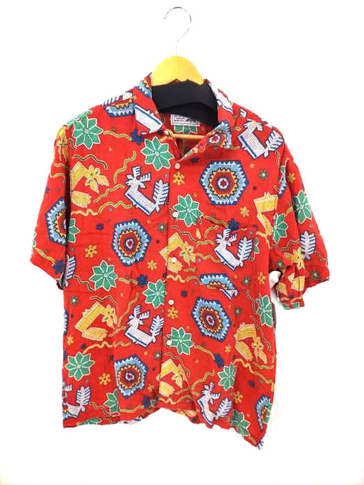 USED古着(ユーズドフルギ) レーヨン総柄シャツ メンズ JPN：M